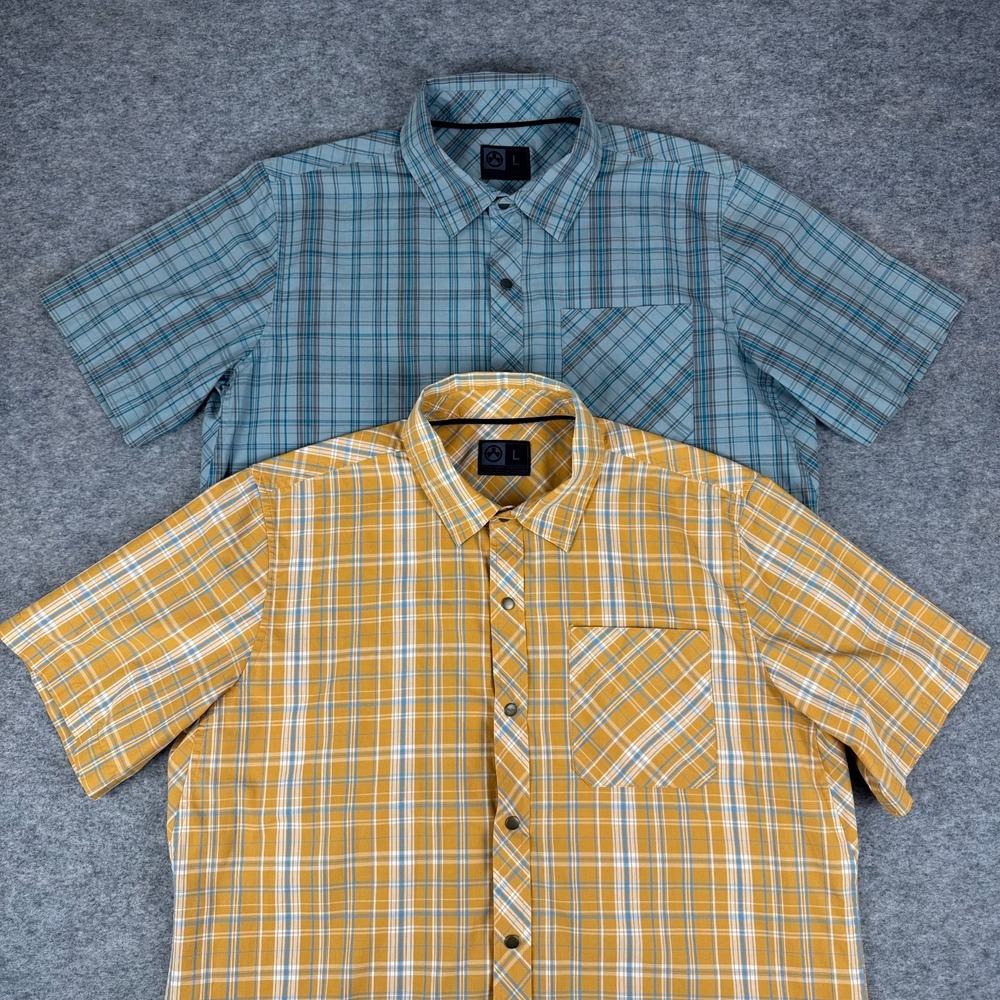 Magpul Rainey Snap Front Shirts Plaid Lot Of 2 MAG738 Mens Large L